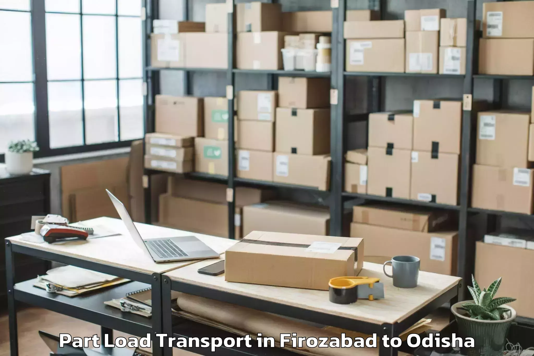 Trusted Firozabad to Jajapur Part Load Transport